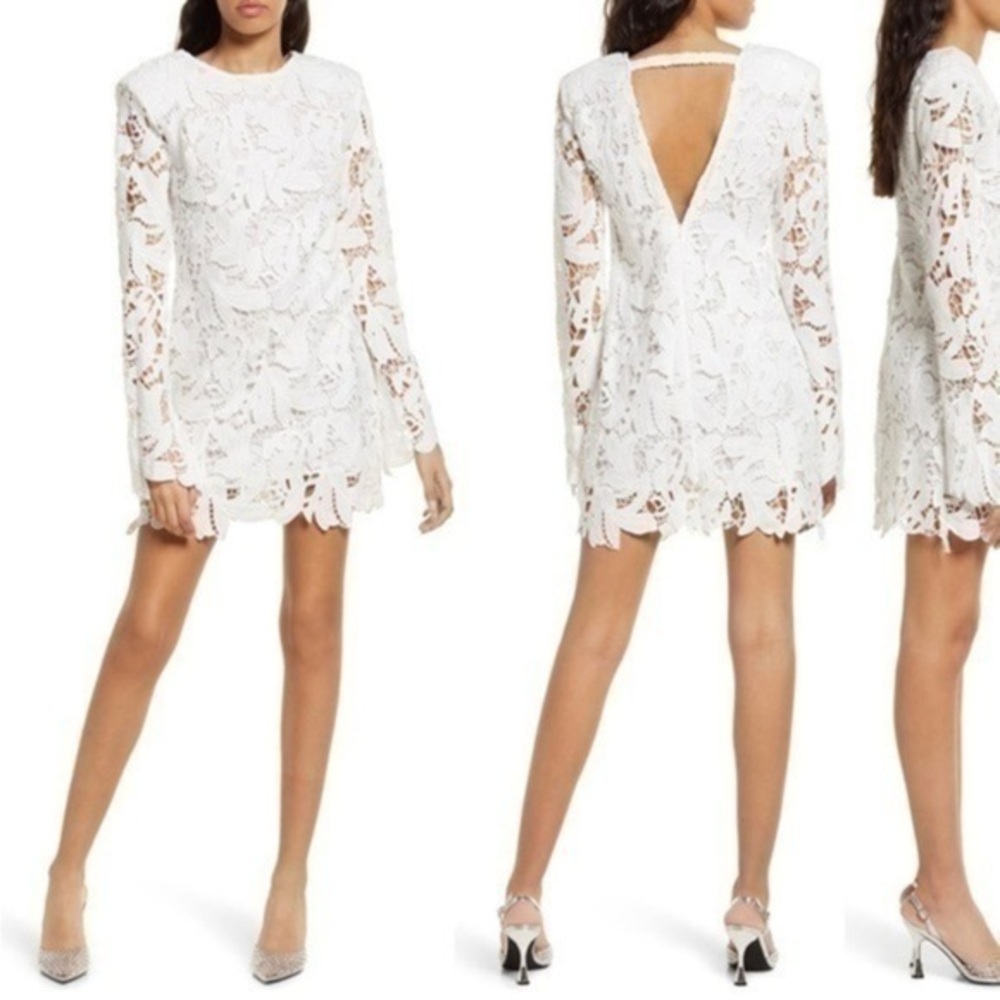 Amy Lynn Lace Long sleeve Mini Dress